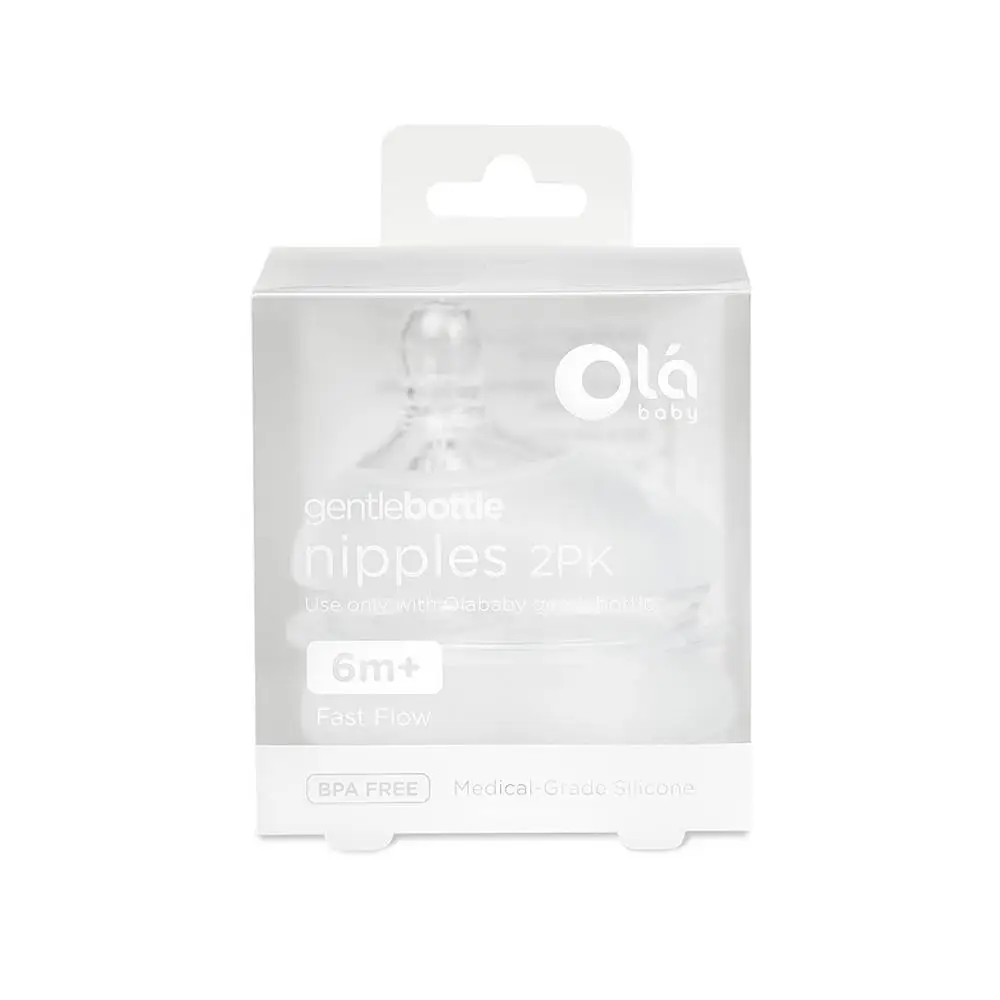 Olababy GentleBottle Silicone Replacement Nipple (2-pack)
