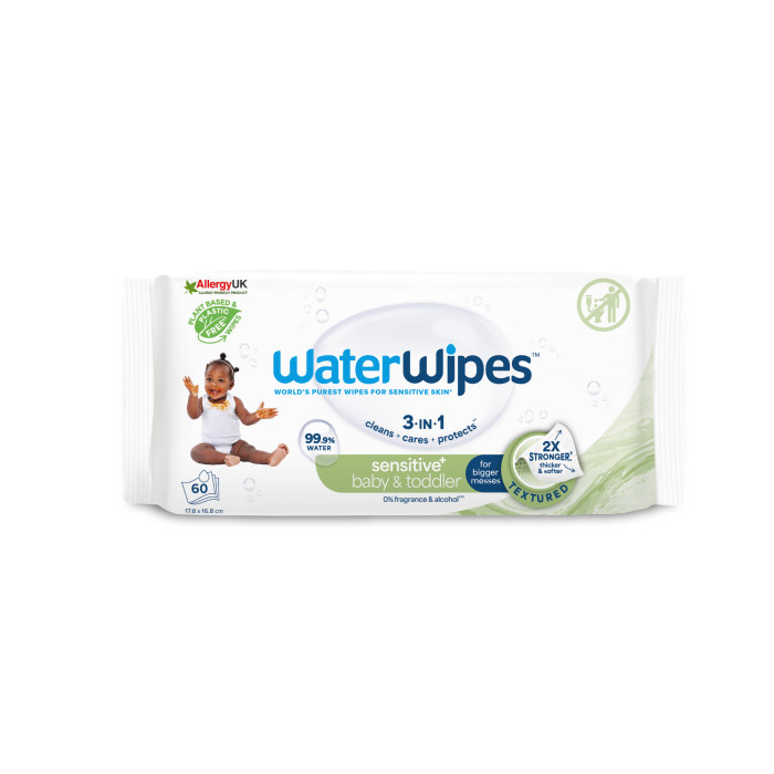 WaterWipes sensitive+ baby & toddler 60pk