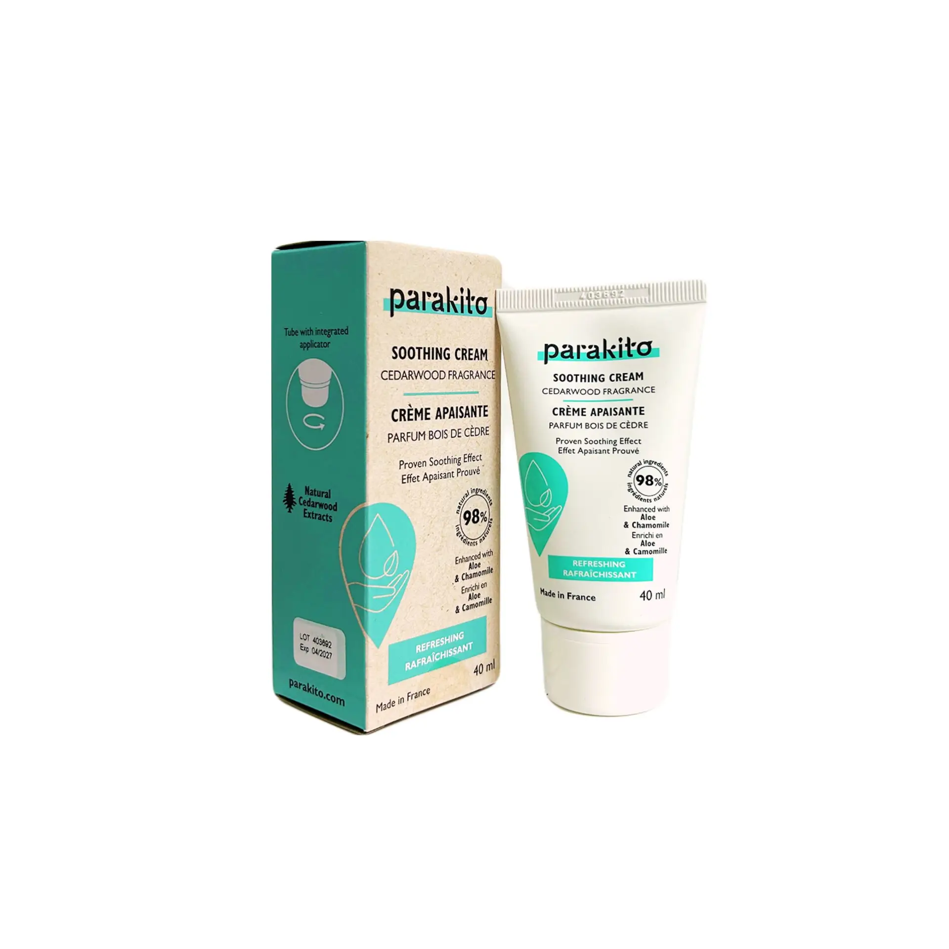 Parakito Soothing Cream Cedarwood