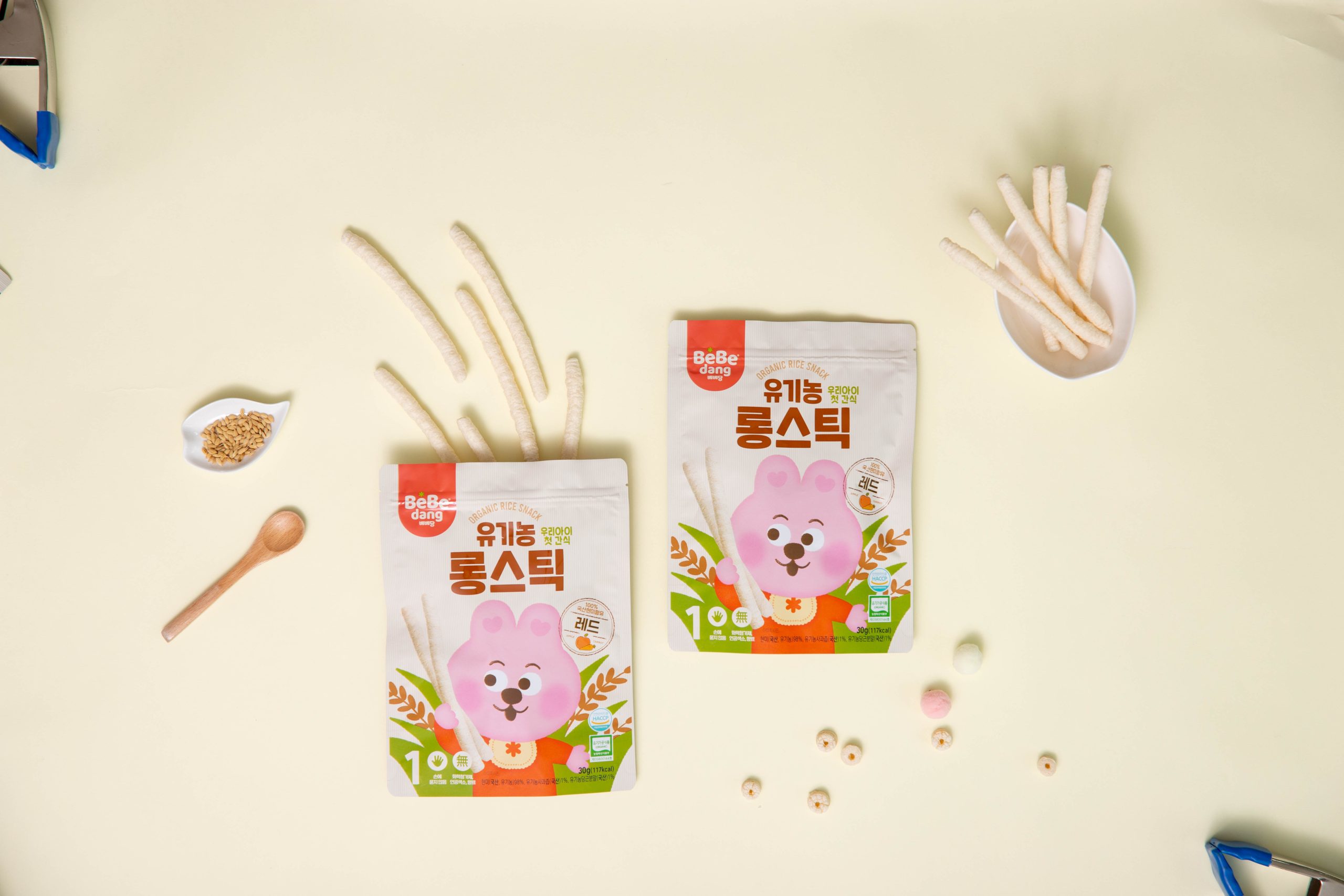 Organic Brown Rice Stick - Red - Apple & Carrot - Image 2