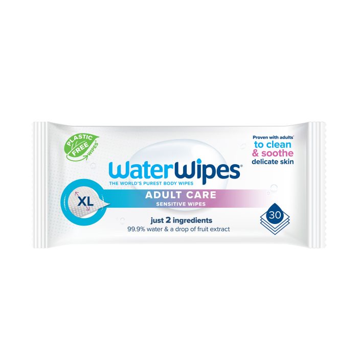 WaterWipes Adult Care Sensitive Wipes 30pk