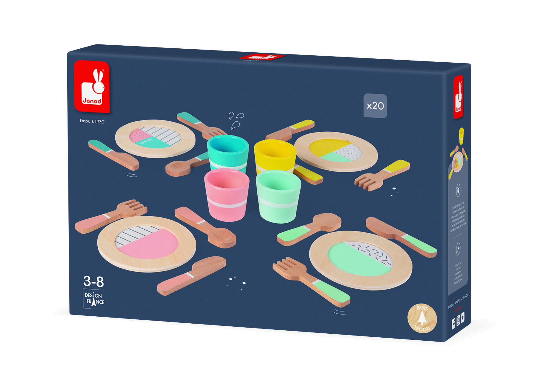 Wooden Dinnerware Set